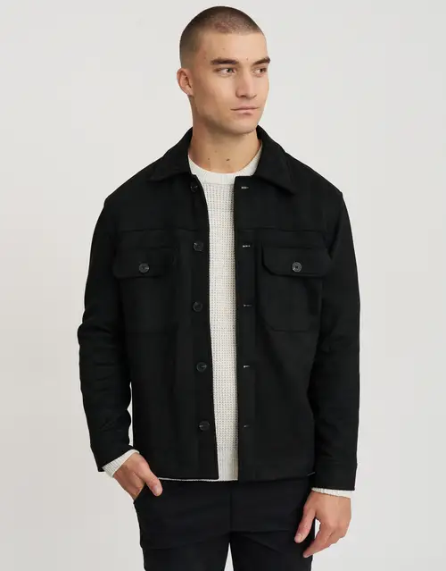 Faux Suede Smart Jacket