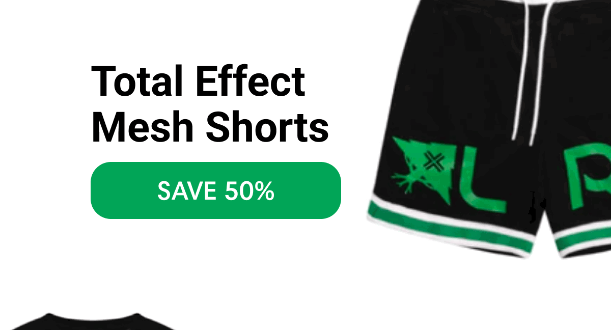 Total Effect Mesh Shorts SAVE 50%