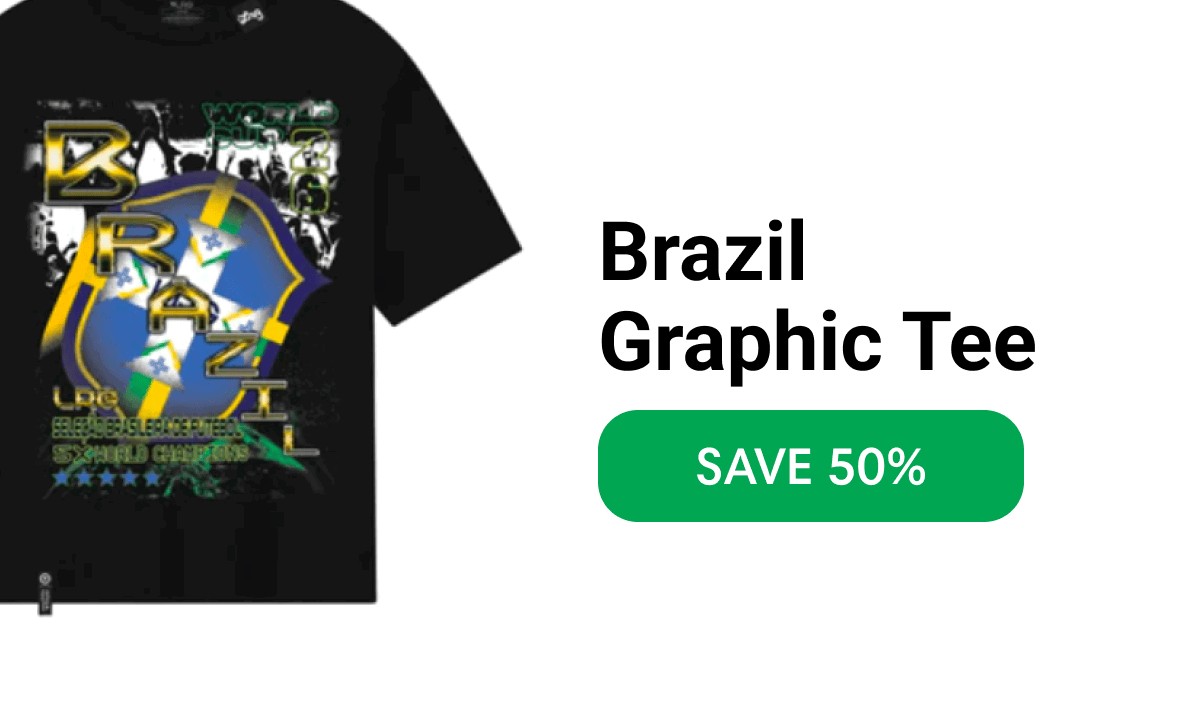 Brazil Graphic Tee SAVE 50%