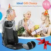 Full Body Massage Cushion Chair Shiatsu Back Neck Massaging Pad Seat Heat Vibration Rolling Kneading with Foot Massager Remote Pillow Homasa