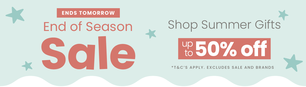 End of Season Sale Up to 50% off