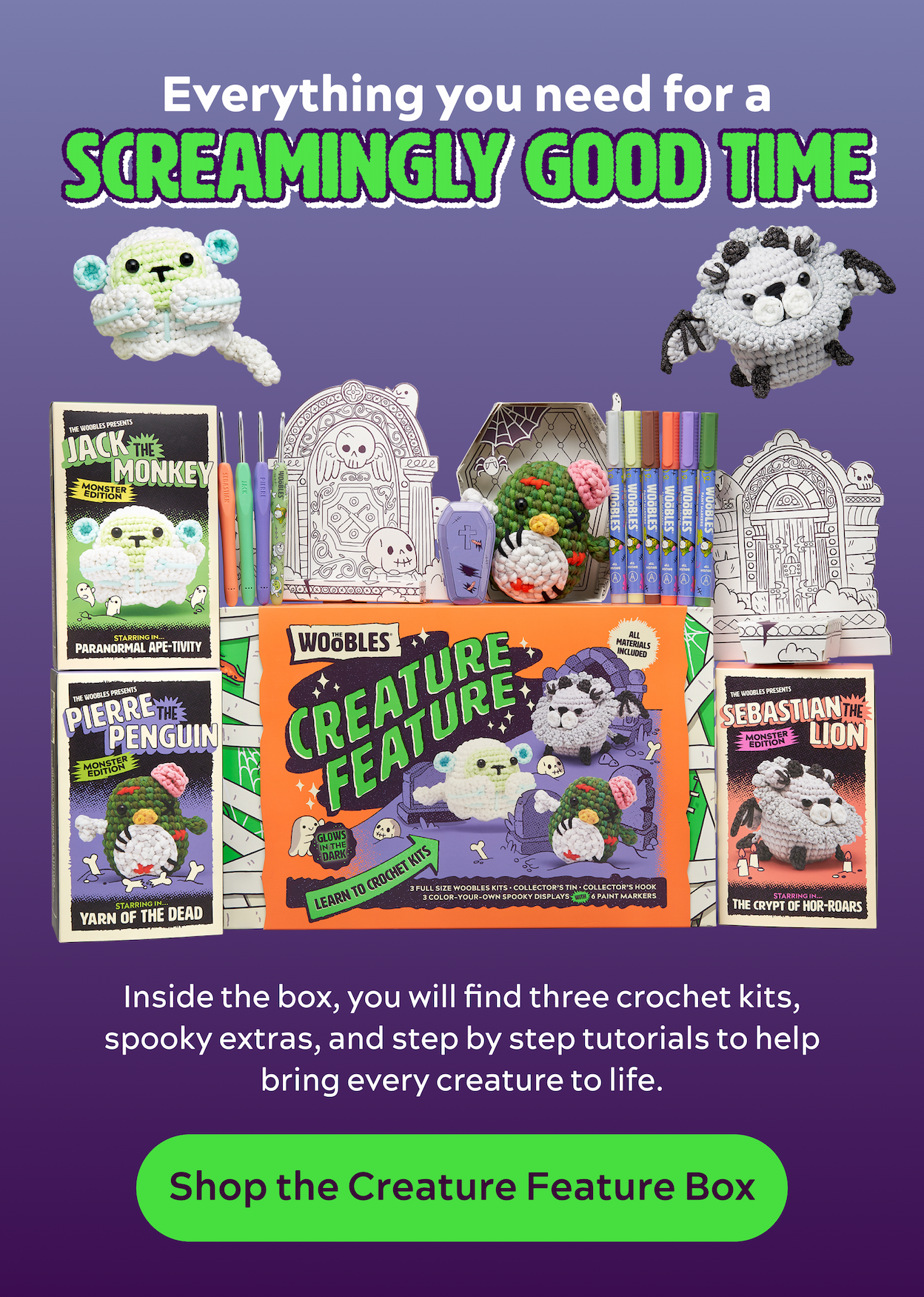 Everything you need for a Screamingly Good Time [Shop the Creature Feature Box]