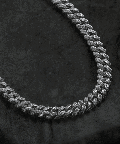 Diamond Cuban link necklace. 