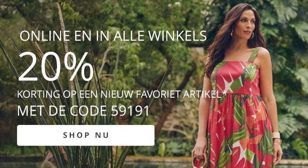 20% korting op een nieuw favoriet artikel