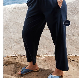 Sweatpants, barrel-model, siernaden, elastische tailleband