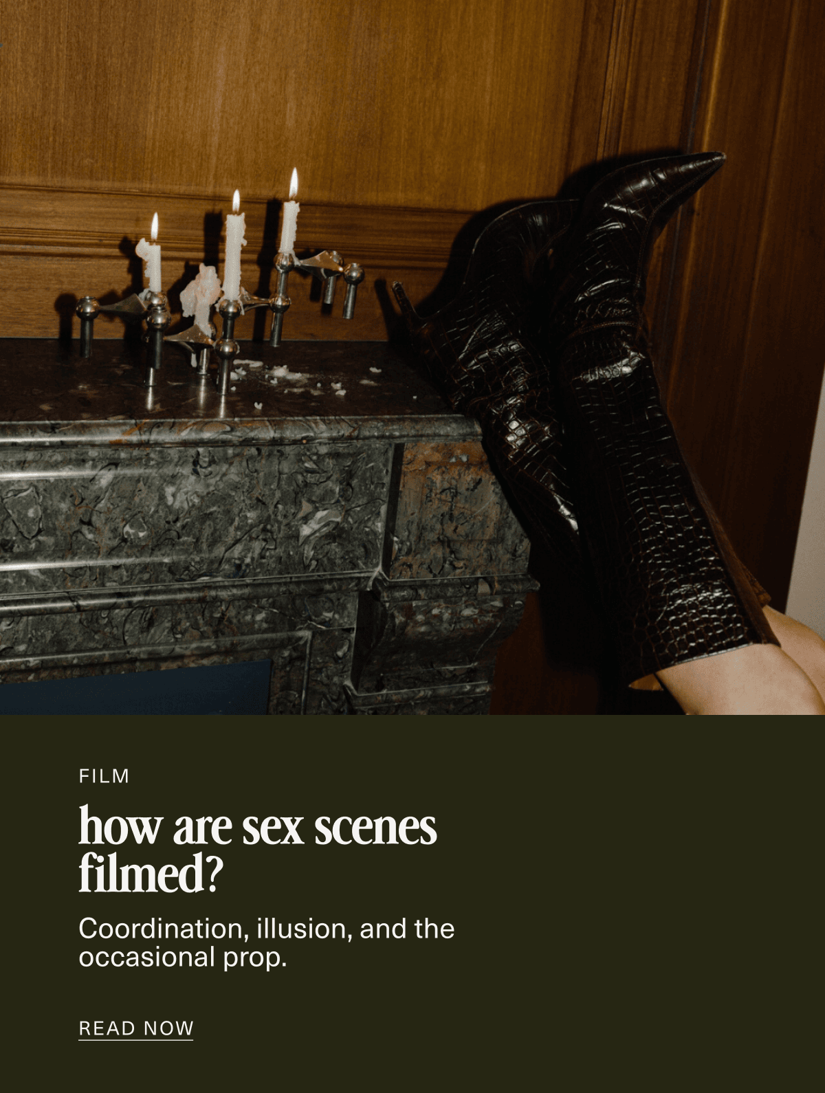 Film | how are sex scenes filmed? | Coordination, illusion, and the occasional prop. | READ NOW