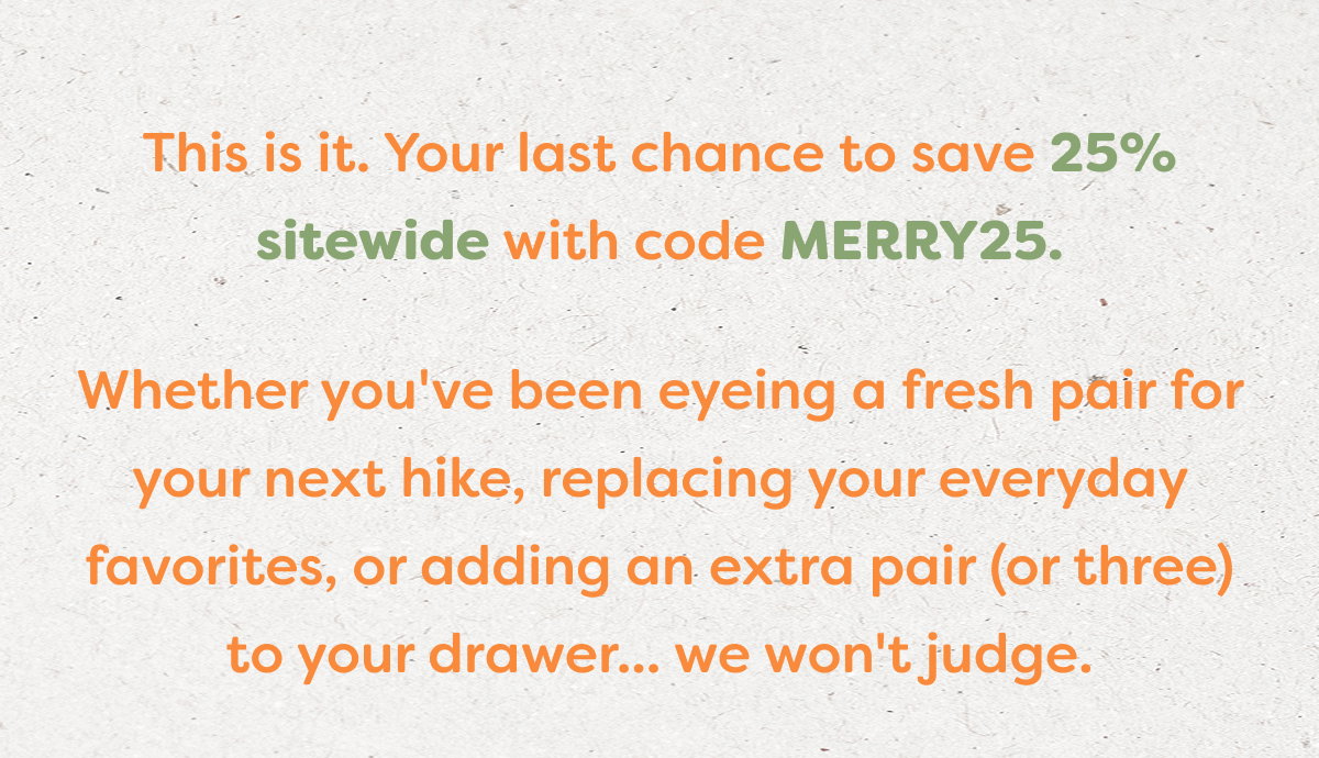 Enjoy 25% off sitewide 