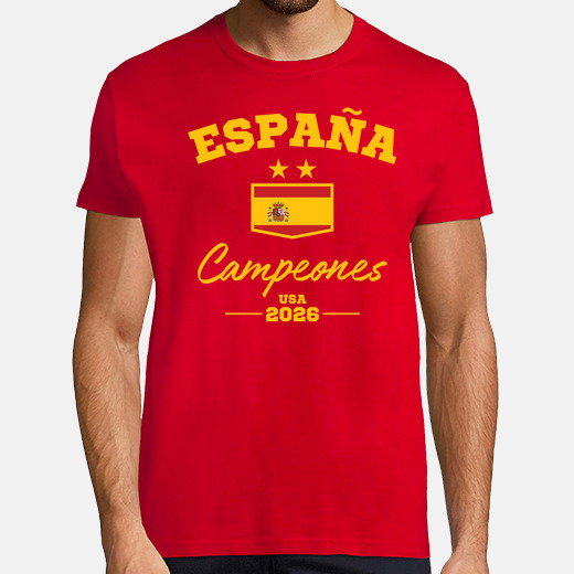 Camiseta campeones españa roja 2026 | laTostadora