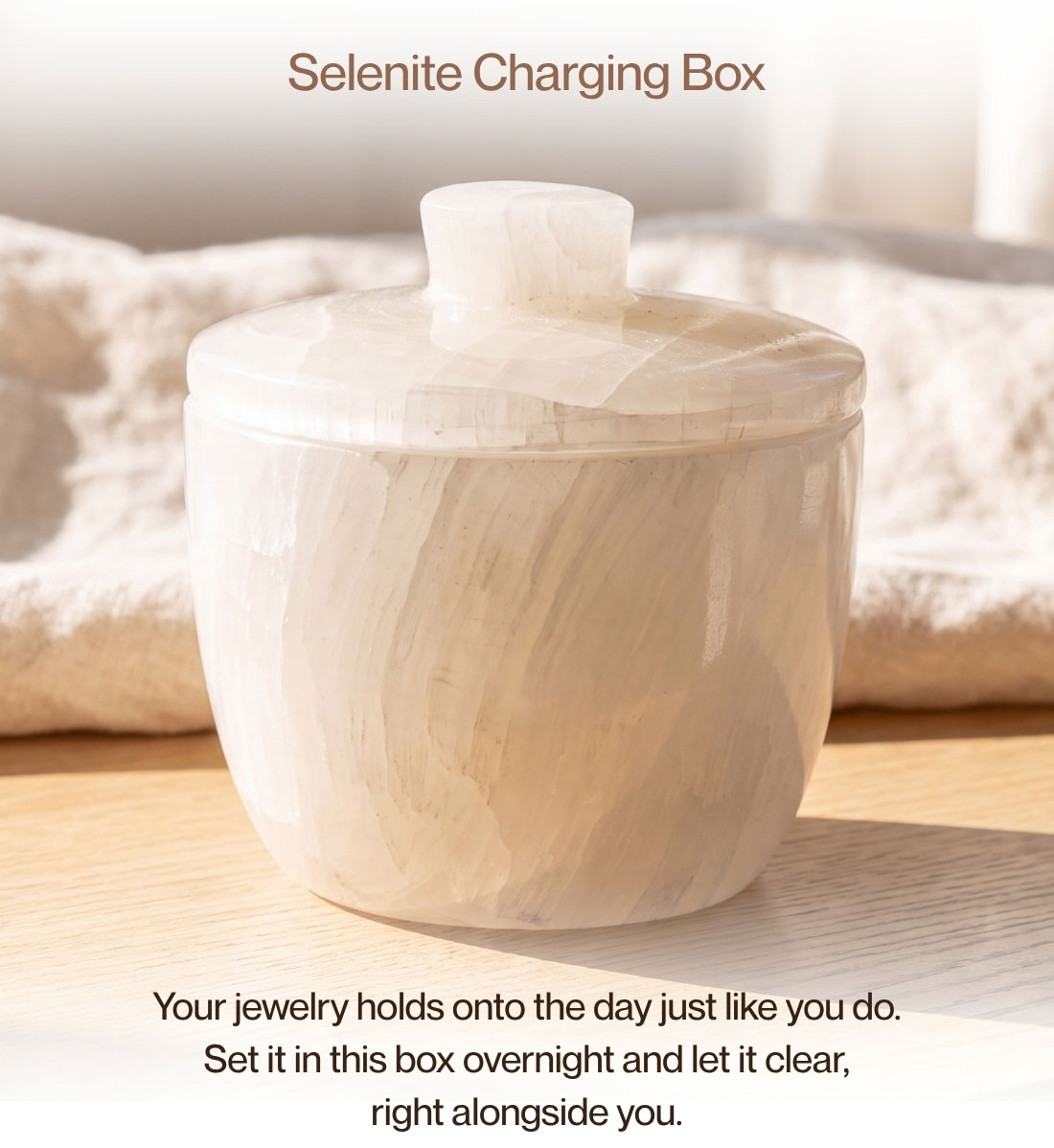 Selenite Charging Box