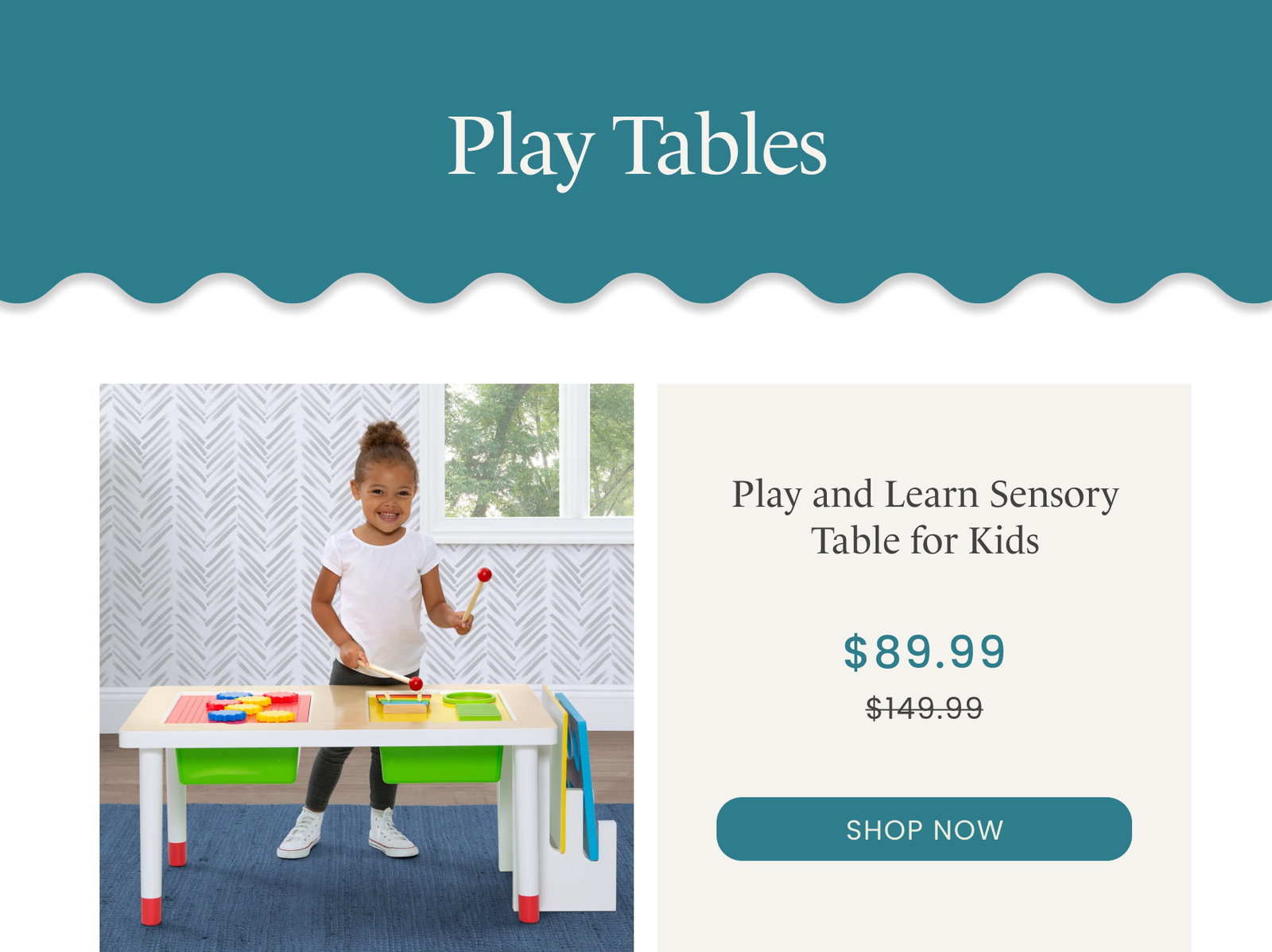 Shop Play and Learn Sensory Table for Kids