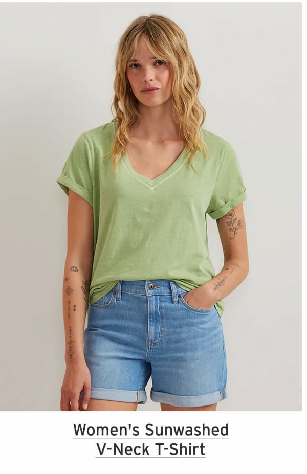 Women's Sunwashed V-Neck T-Shirt