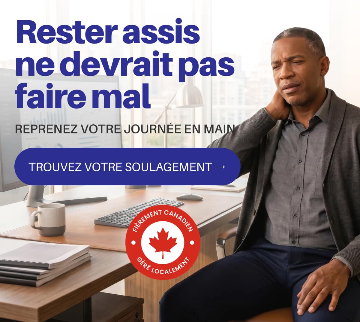 Rester assis ne devrait pas faire mal