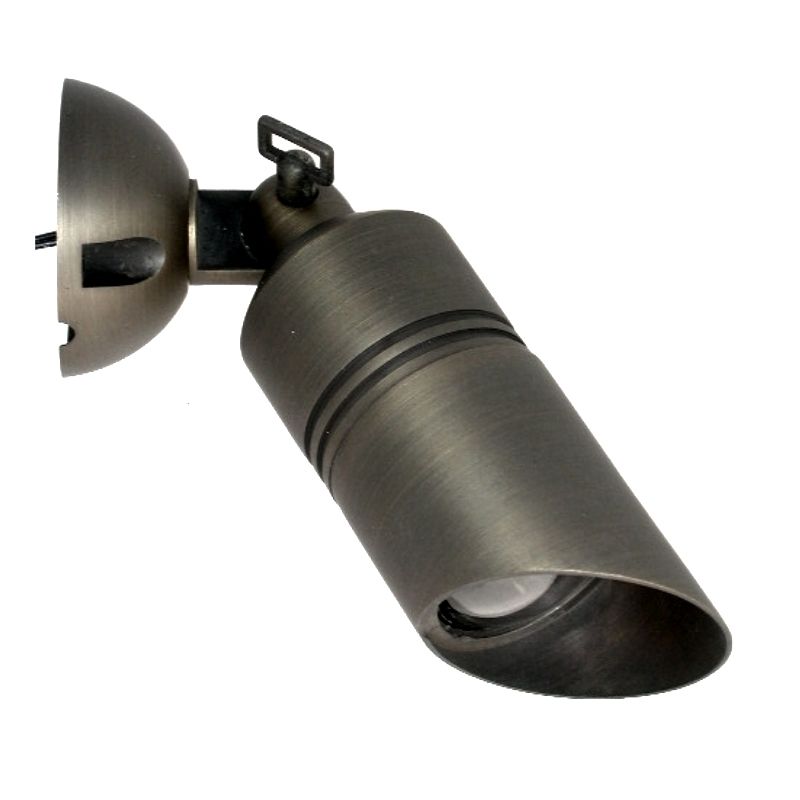 Aqualux Hydra aged brass surface mount spot light