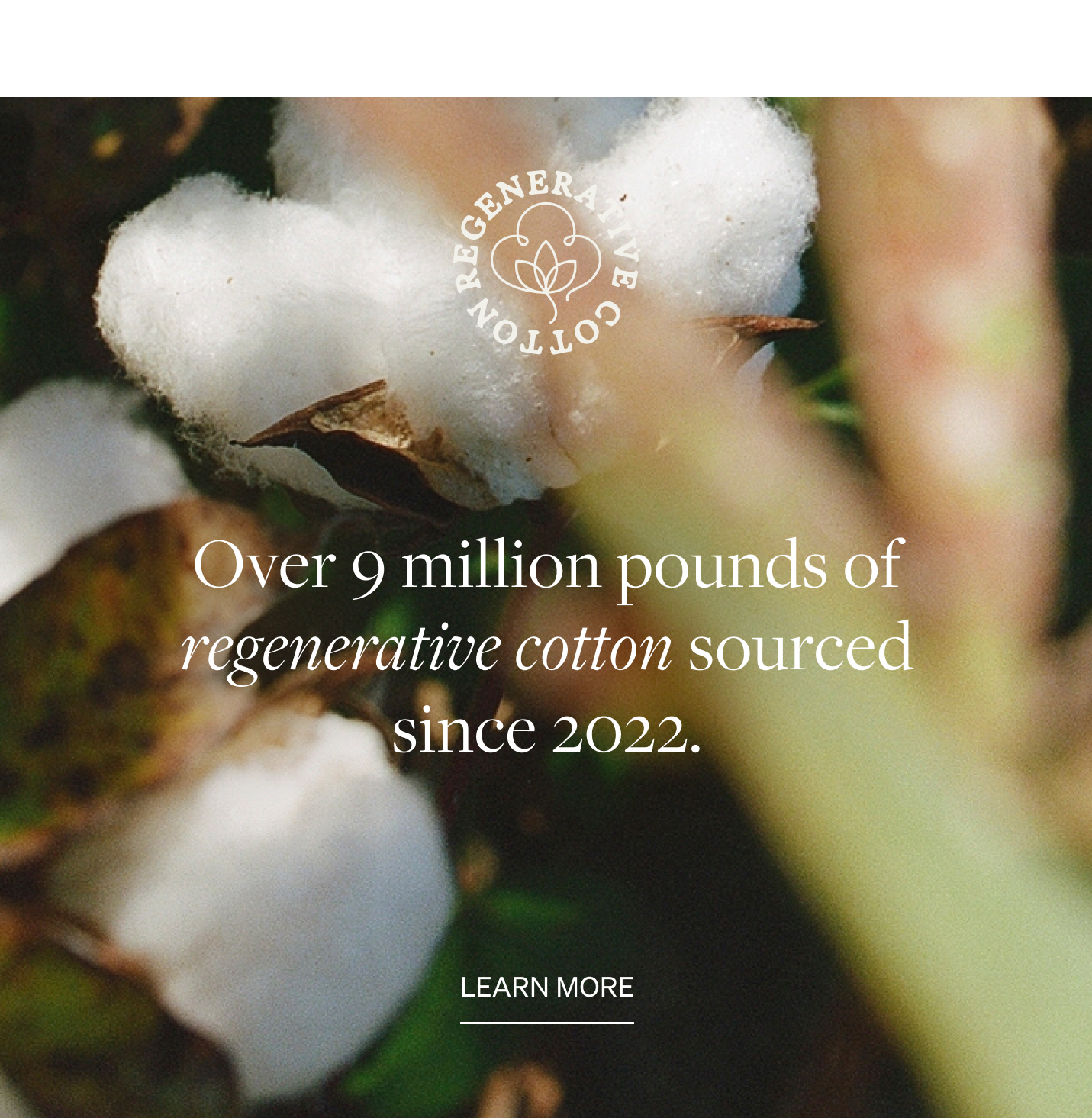 Learn more about our regenerative cotton program