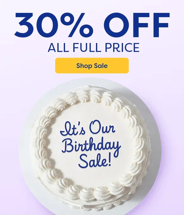 Don't Miss Out! Last Chance! 30% All Full Price. Shop Sale.