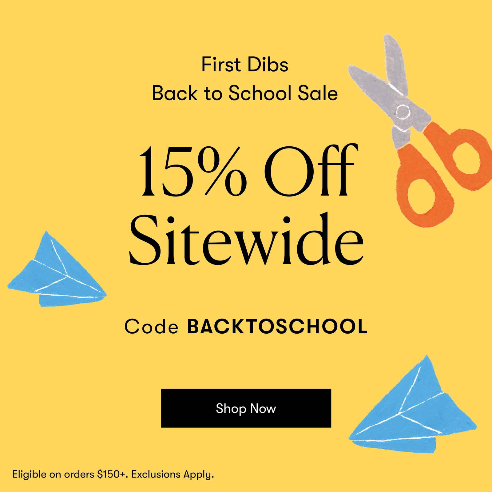 Back To School Sale 15% Off Sidewide  Code: BACKTOSCHOOL 