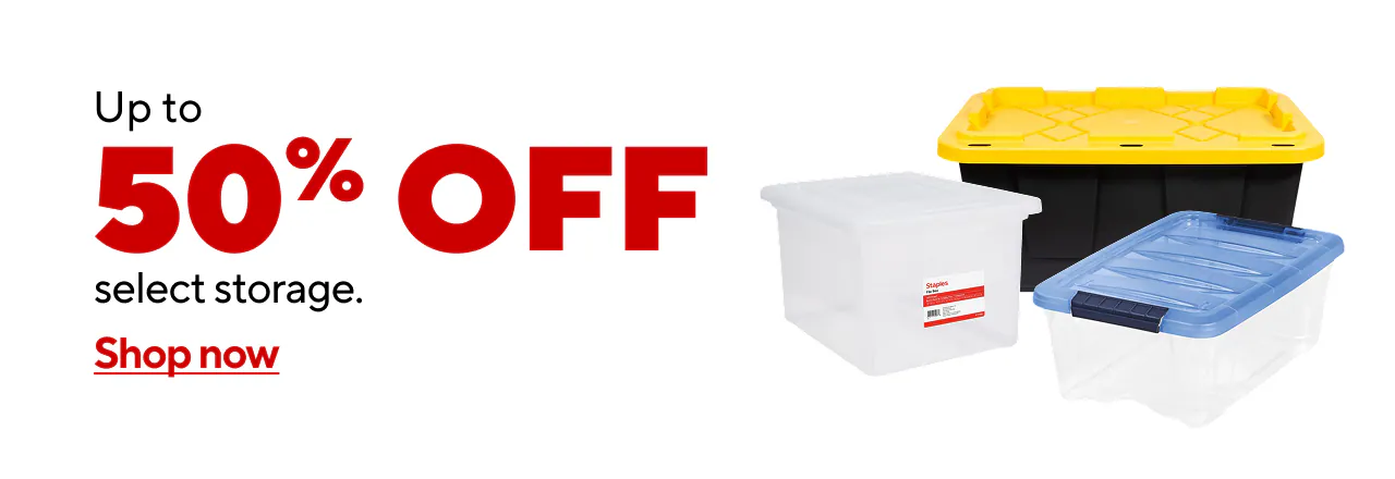 Clear the Clutter, Up to 50% off your Storage Essentials