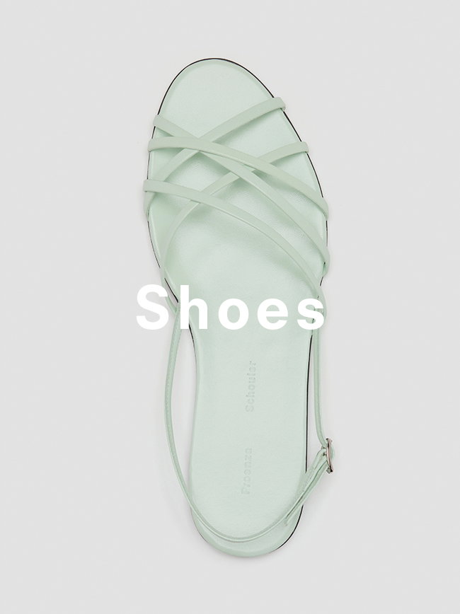 Uma Ankle Strap Sandals in Mint, 'Shoes' overlaid