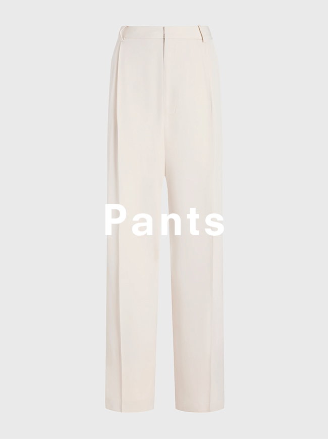 Clementina Pant in Viscose Twill in Ecru, 'Pants' overlaid