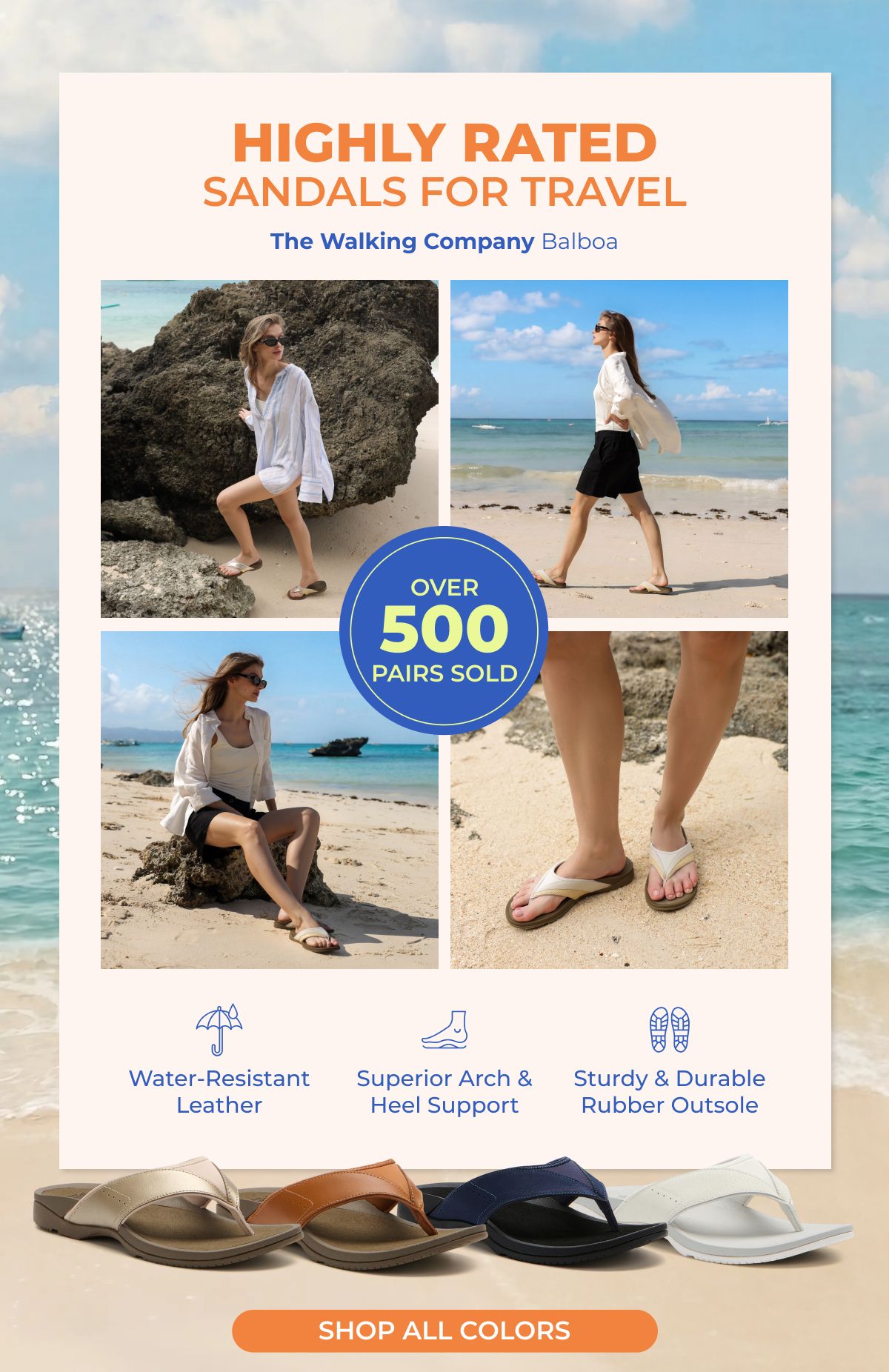 Highly Rated Sandals For Travel