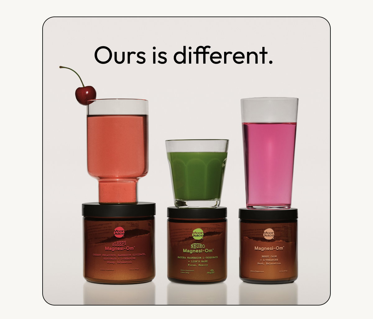 Ours is different.