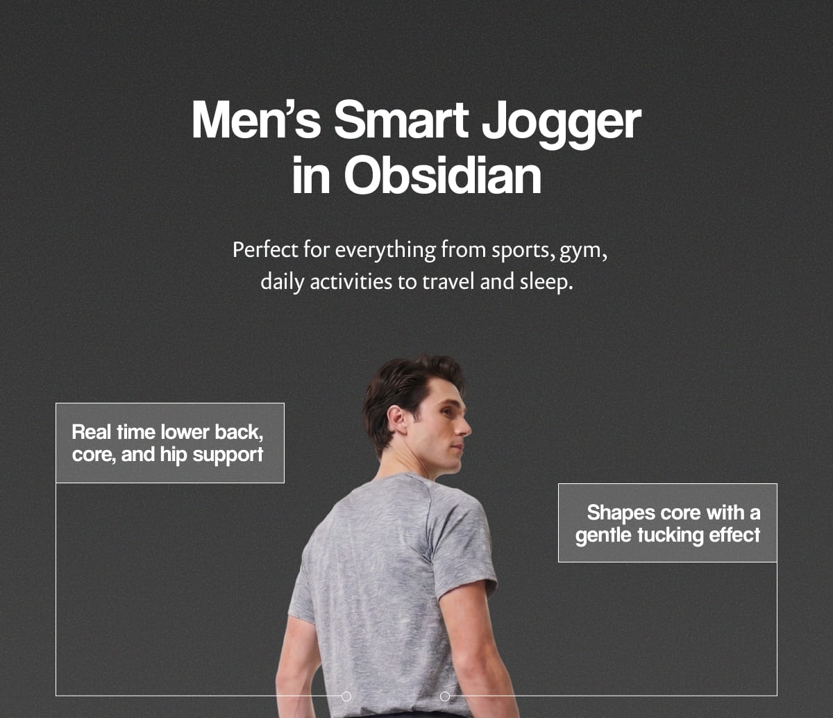 Men’s Smart Jogger in Obsidian