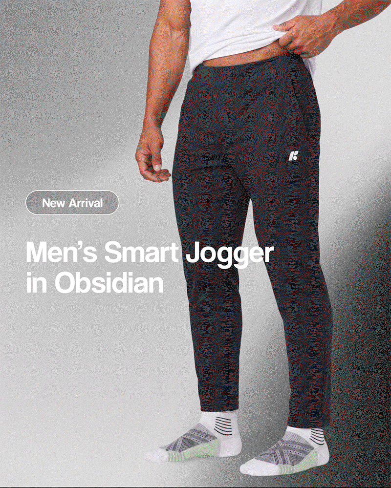 F | New Arrival | Men’s Smart Jogger in Obsidian