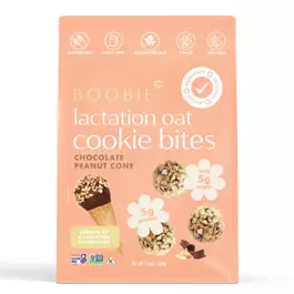  Boobie Lactation Oat Cookie Bites, Chocolate Peanut Cone