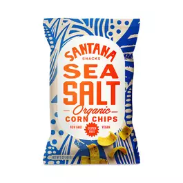  Santana Snacks Organic Corn Chips, Sea Salt