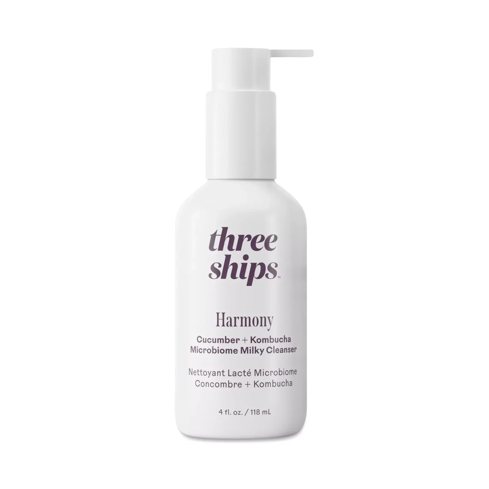  Three Ships Beauty Harmony Cucumber + Kombucha Microbiome Milky Cleanser