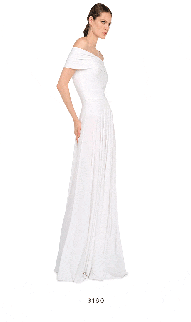 COWL FLARED GOWN