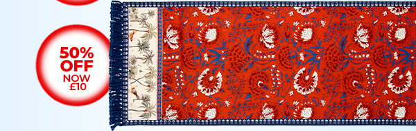 Serene Bohemian Table Runner - 50% Off Now £10