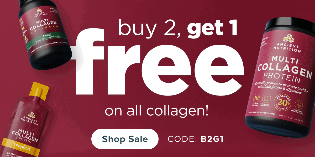 Buy 2, Get 1 Free on all Collagen!
