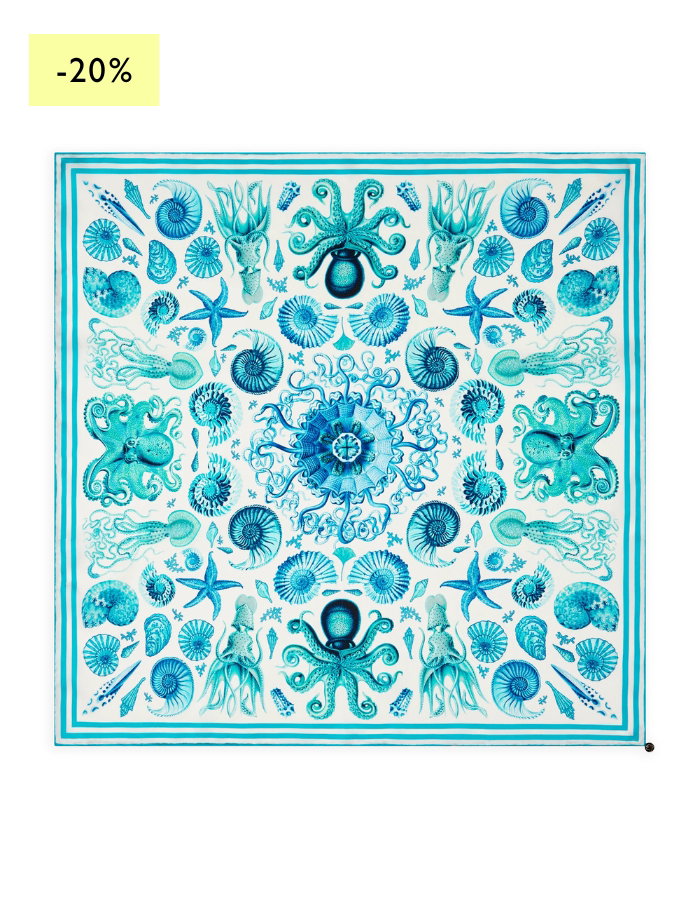 Seiden-Nickituch mit maritimem Motiv