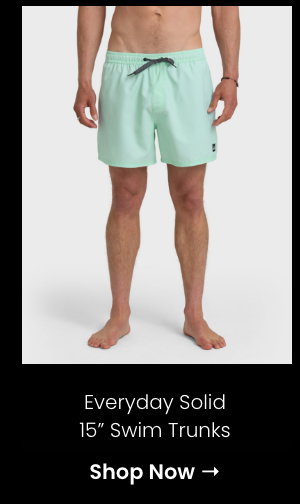 Everyday Solid 15" Swim Trunks