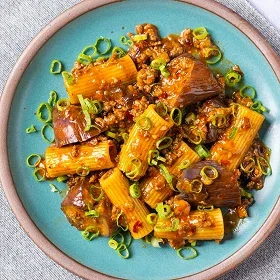 Mapo Eggplant Pasta