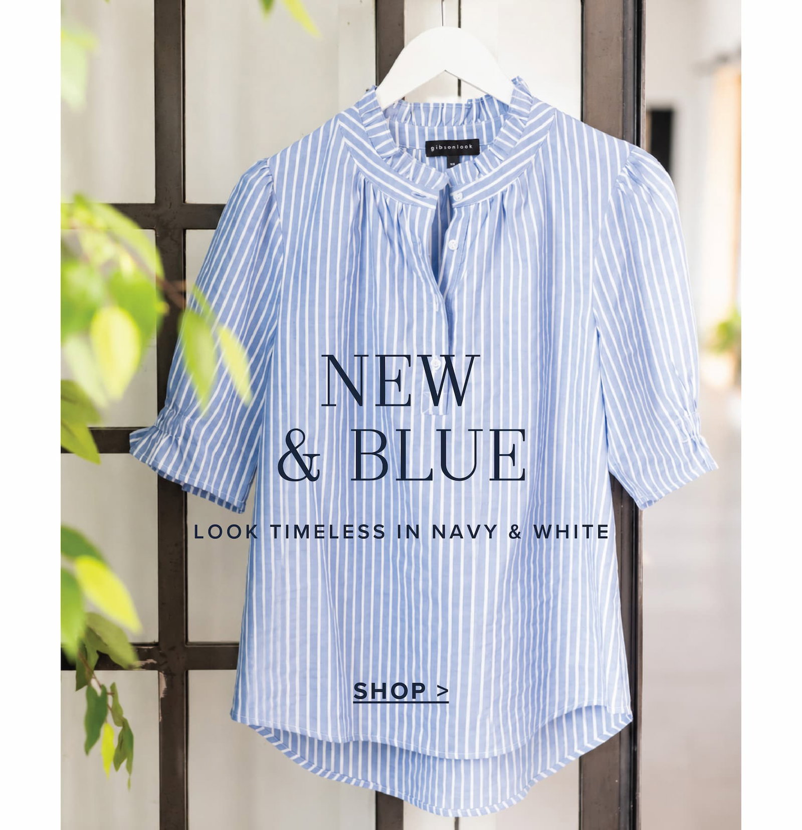 Timeless in navy & white