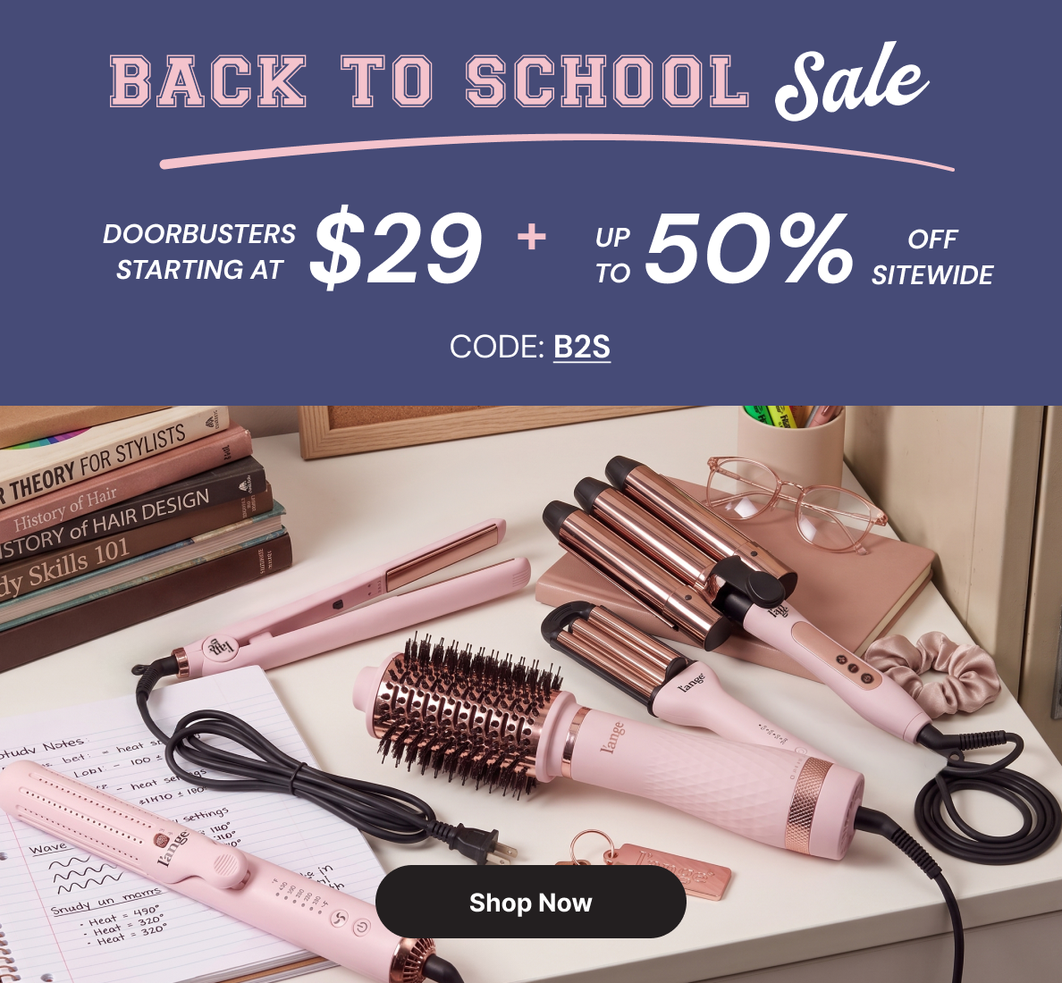 Shop Back to School Sale - Doorbusters starting at $29 - up tp 50% off sitewide with code B2S