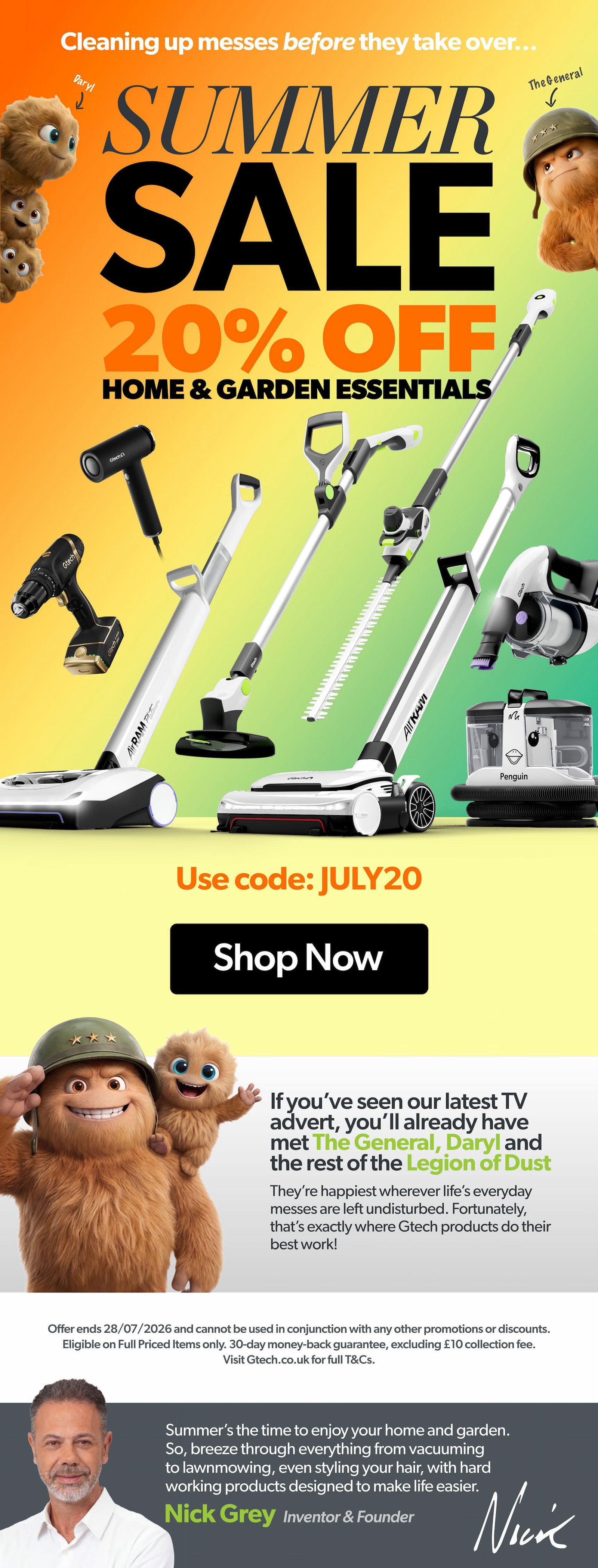 SUMMER SALE - 20% OFF Home & Garden Essentials