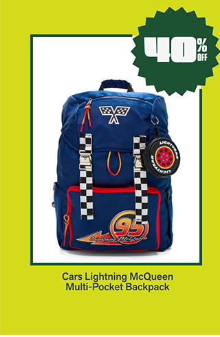 Cars Lightning McQueen Multi-Pocket Backpack is 40% off