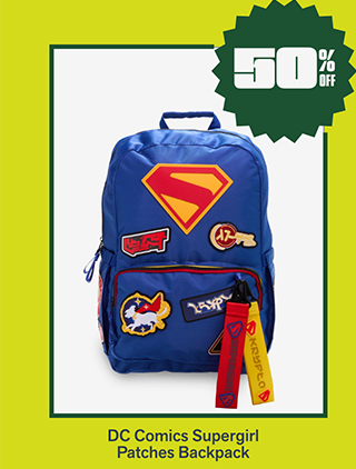 DC Comics Supergirl Patches Backpack is 50% off