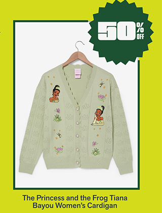 The Princess and the Frog Tiana Bayou Women's Cardigan is 50% off