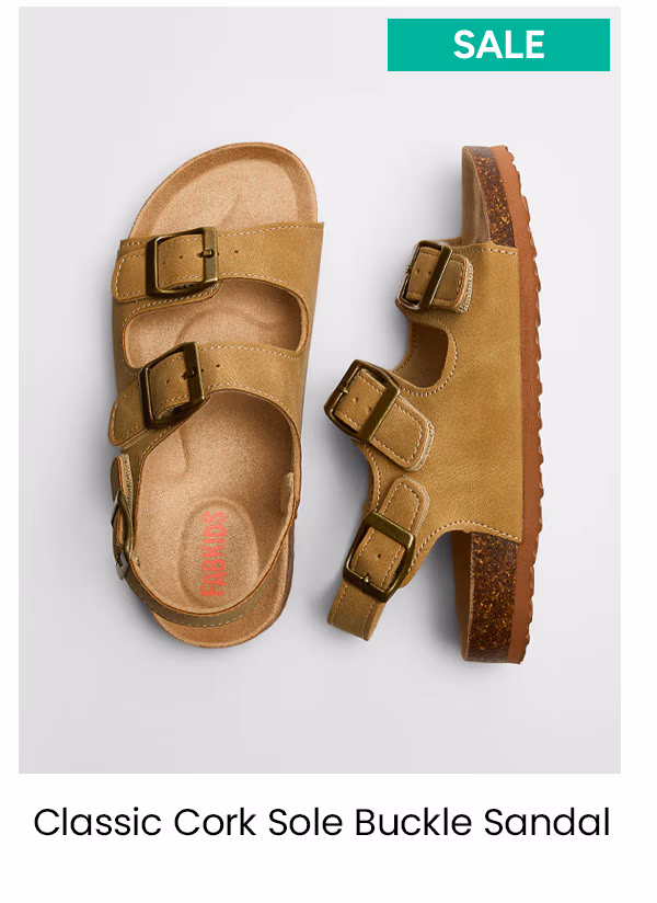 Classic Cork Sole Buckle Sandal