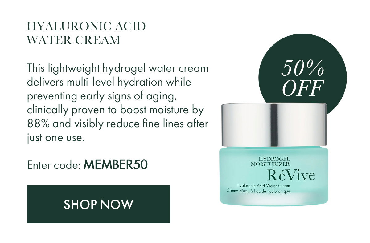 HYALURONIC ACID WATER CREAM - 50% OFF