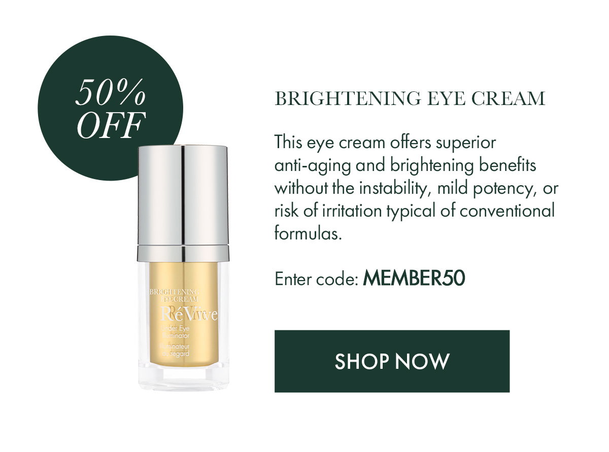 BRIGHTENING EYE CREAM - 50% OFF