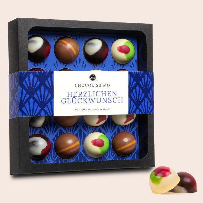 Pralinen Herzlichen Glückwunsch