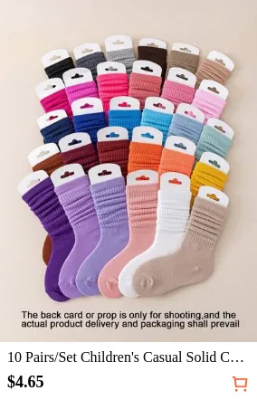 10 Pairs/Set Children's Casual Solid Color Socks, Girls' Candy-Colored Cute Pink Sweet Princess Style Socks,Four-Season Children's Socks,Random Colors