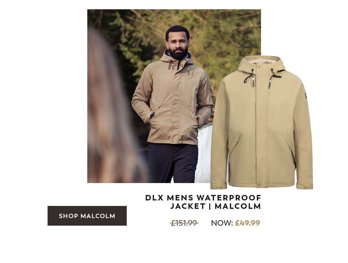 DLX Mens Waterproof Jacket Malcolm