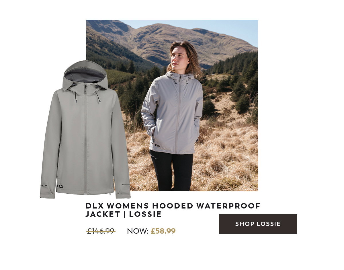 DLX Womens Hooded Waterproof Jacket Lossie