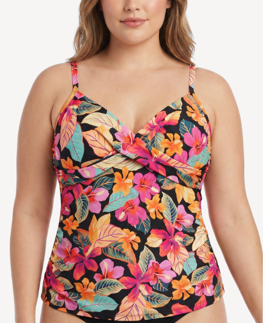 Phuket Twist Front Tankini Top